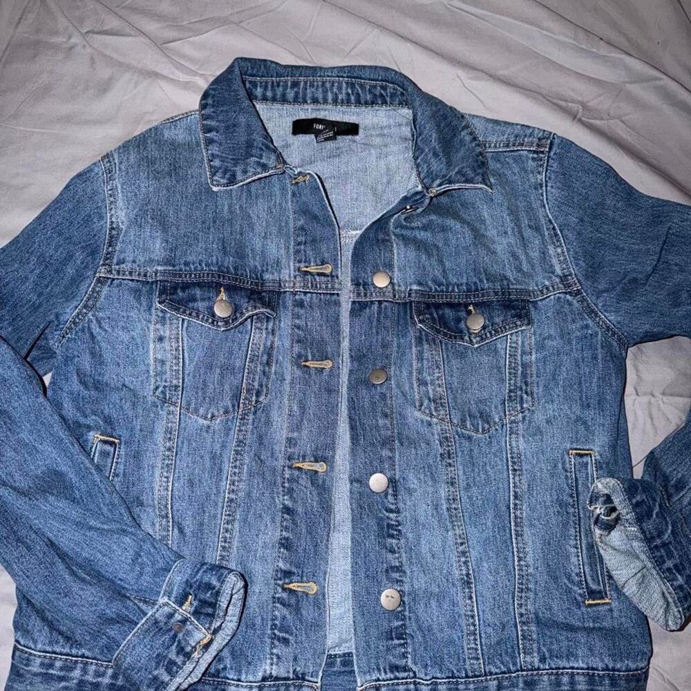 Forever-21 Women's Blue and Navy Jacket